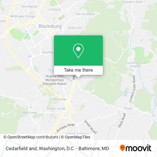Cedarfield and map