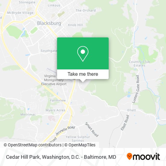 Cedar Hill Park map