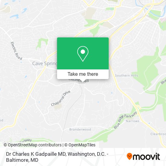 Dr Charles K Gadpaille MD map
