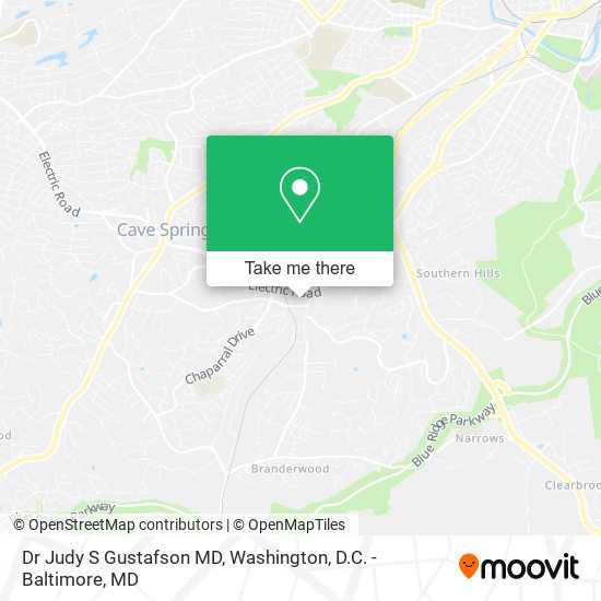 Dr Judy S Gustafson MD map