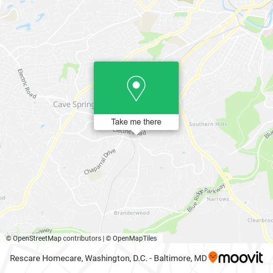 Rescare Homecare map