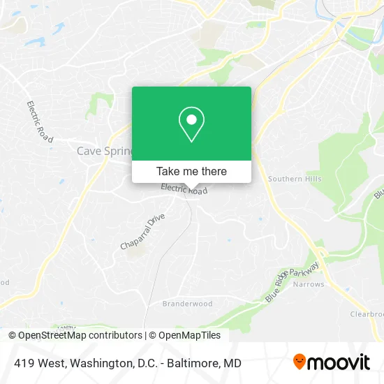 419 West map