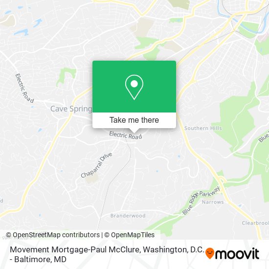 Mapa de Movement Mortgage-Paul McClure