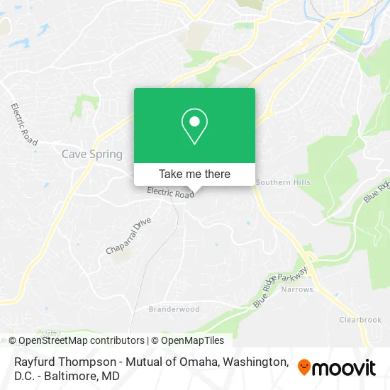 Rayfurd Thompson - Mutual of Omaha map