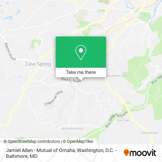 Jamiel Allen - Mutual of Omaha map