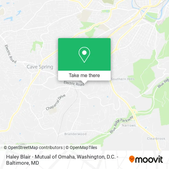 Mapa de Haley Blair - Mutual of Omaha