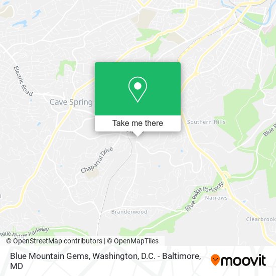 Blue Mountain Gems map