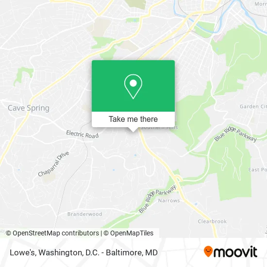 Lowe's map