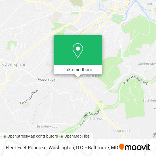 Mapa de Fleet Feet Roanoke