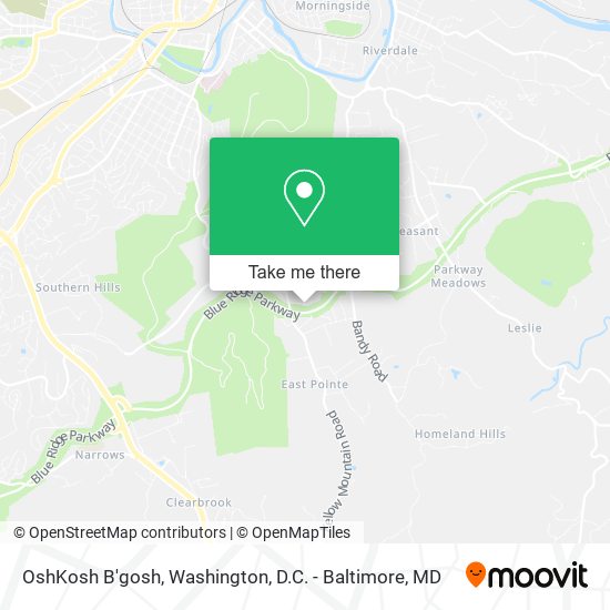 OshKosh B'gosh map