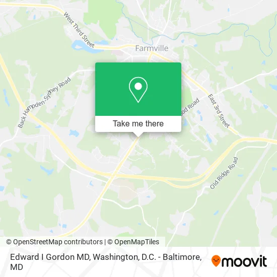 Edward I Gordon MD map