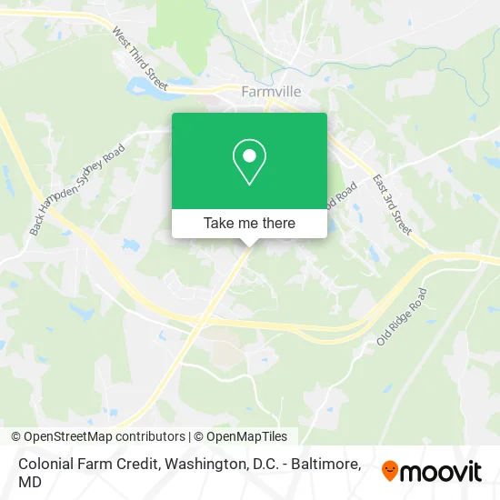 Colonial Farm Credit map