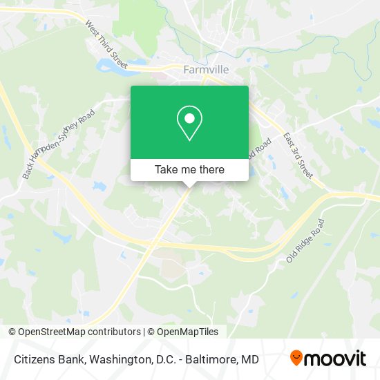 Mapa de Citizens Bank