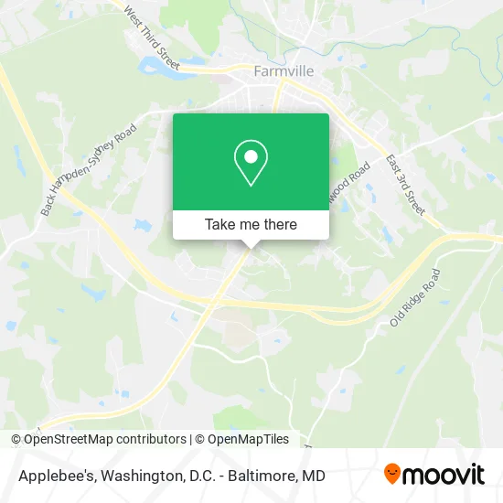 Applebee's map