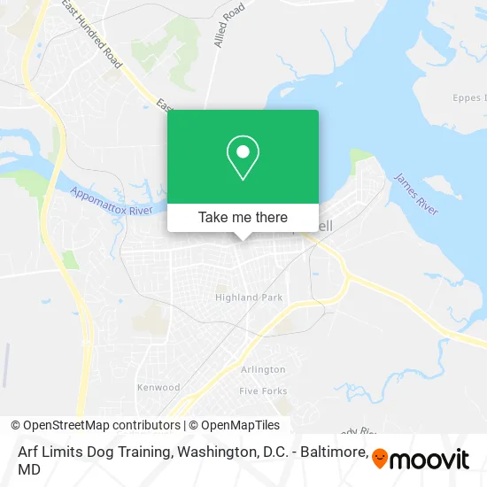 Arf Limits Dog Training map