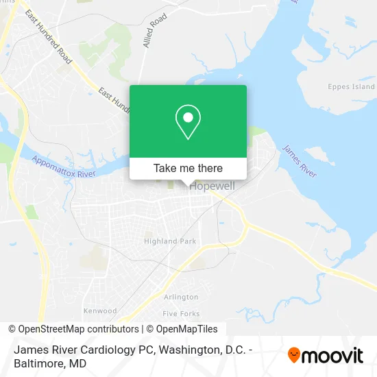 James River Cardiology PC map