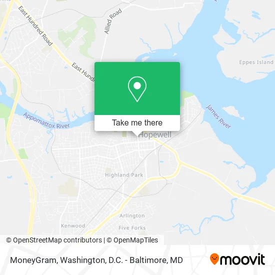 MoneyGram map