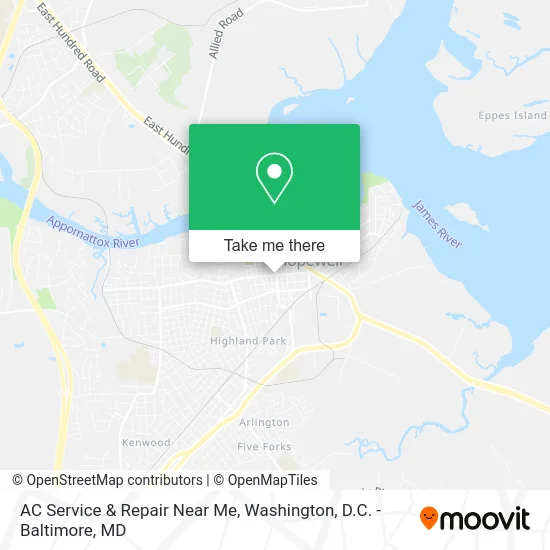 AC Service & Repair Near Me map