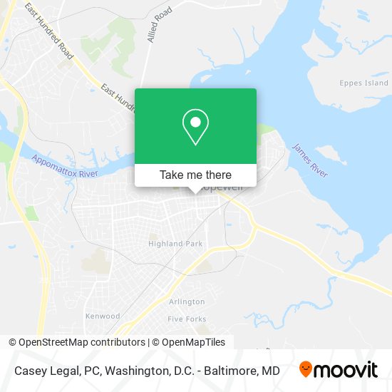 Mapa de Casey Legal, PC