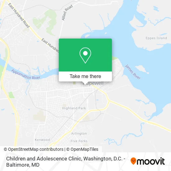 Children and Adolescence Clinic map