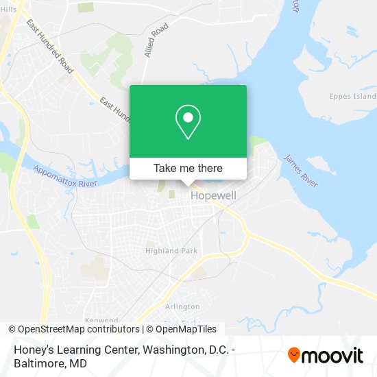 Honey's Learning Center map