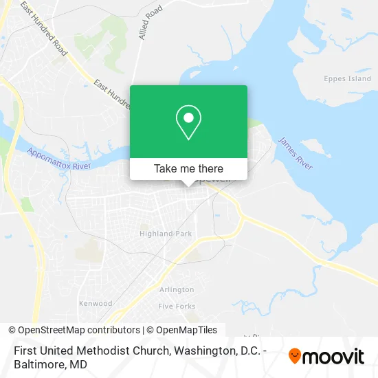 First United Methodist Church map