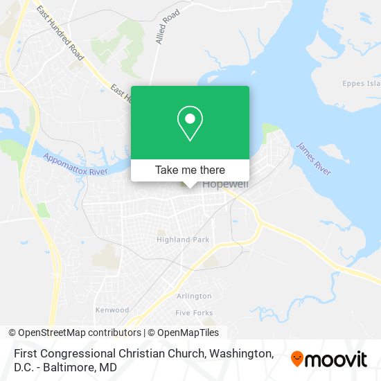 First Congressional Christian Church map