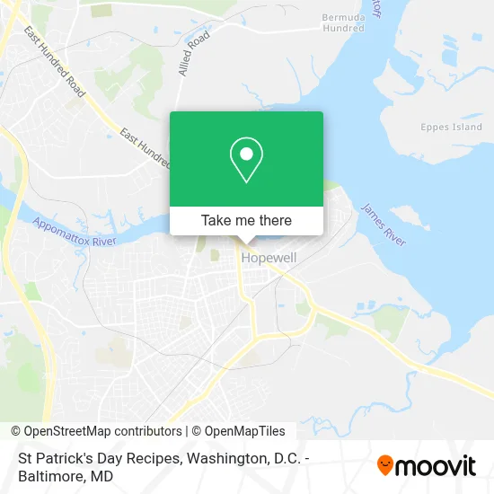 St Patrick's Day Recipes map