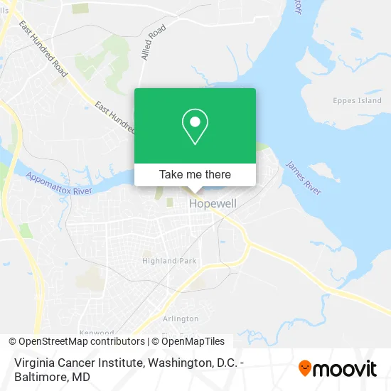 Virginia Cancer Institute map