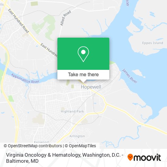 Virginia Oncology & Hematology map