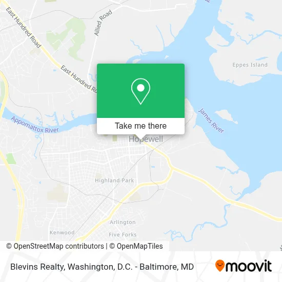 Blevins Realty map