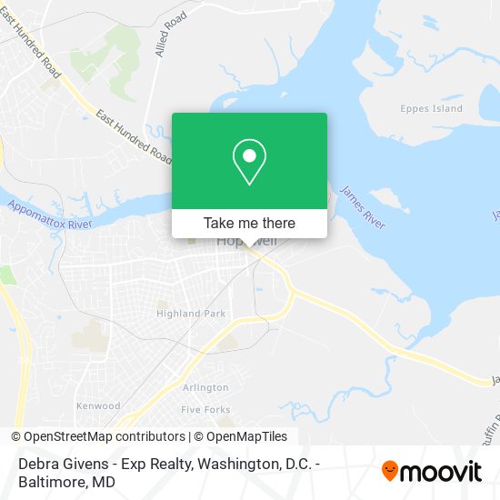 Debra Givens - Exp Realty map