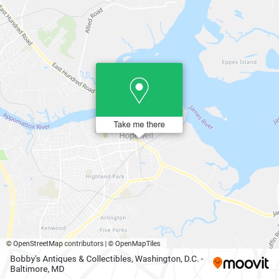 Mapa de Bobby's Antiques & Collectibles