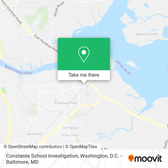 Constante School Investigation map