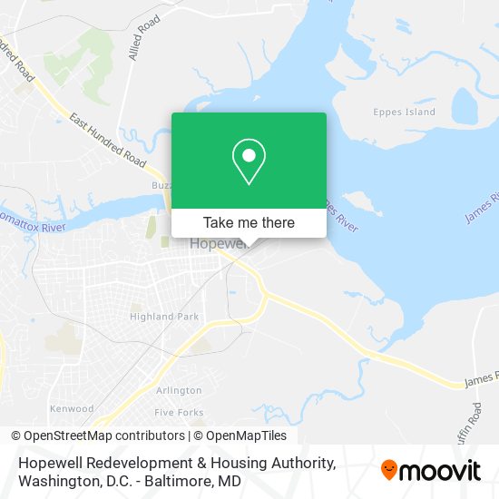 Hopewell Redevelopment & Housing Authority map