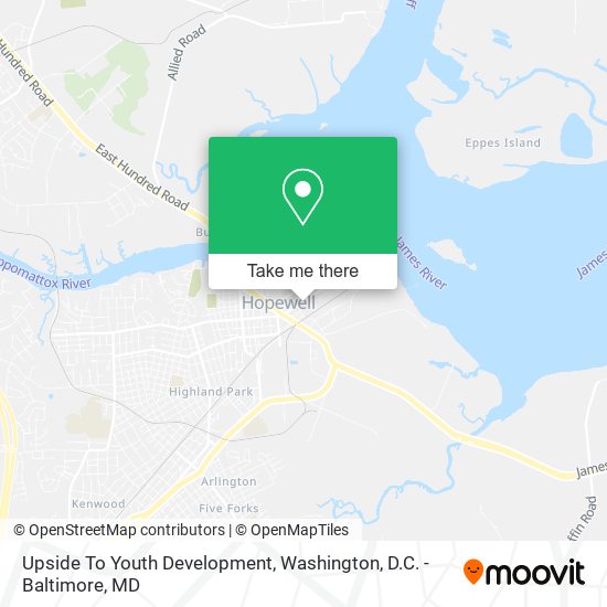 Upside To Youth Development map