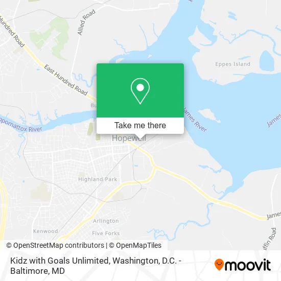 Kidz with Goals Unlimited map