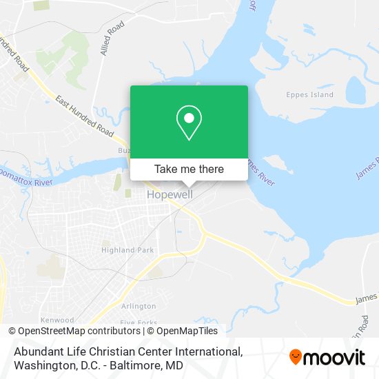 Abundant Life Christian Center International map
