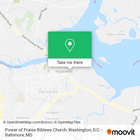 Mapa de Power of Praise Biblewy Church