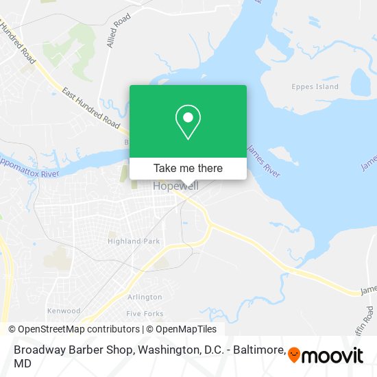 Broadway Barber Shop map
