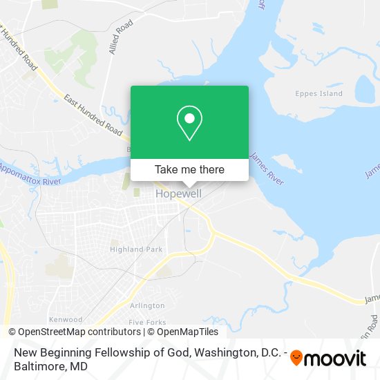 Mapa de New Beginning Fellowship of God
