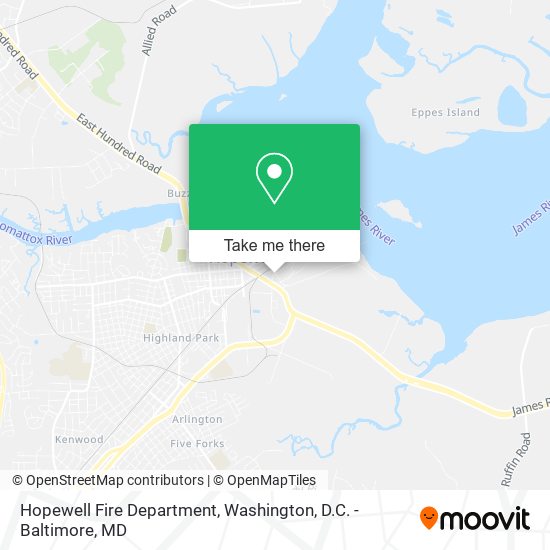 Mapa de Hopewell Fire Department