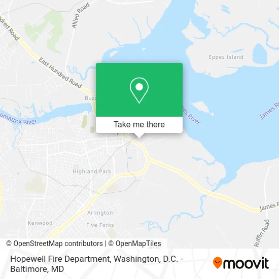 Hopewell Fire Department map