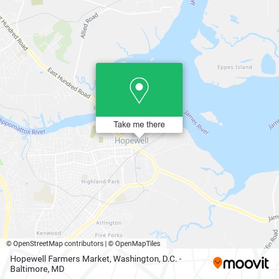 Hopewell Farmers Market map