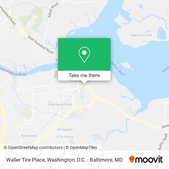 Waller Tire Place map