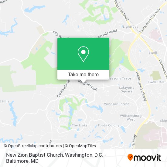 Mapa de New Zion Baptist Church