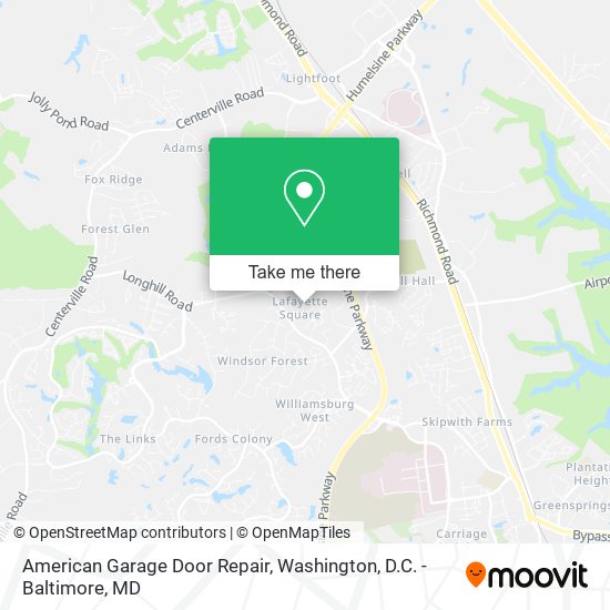 Mapa de American Garage Door Repair