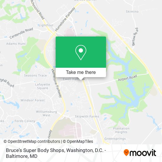 Bruce's Super Body Shops map