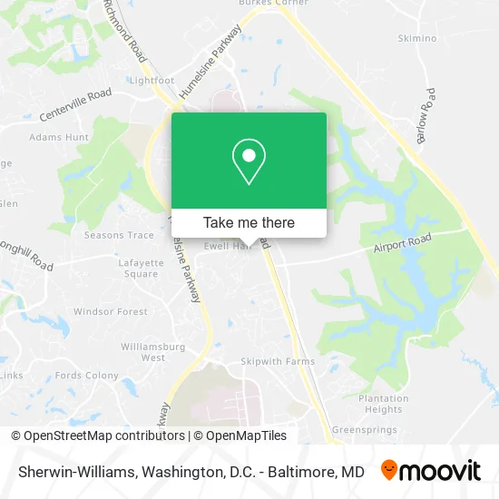 Sherwin-Williams map