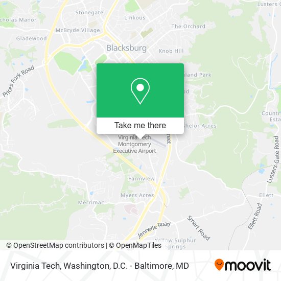 Mapa de Virginia Tech